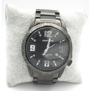 Men Armitron Quartz 165ft WR Analog 41mm Round Watch (I24) "New Battery"